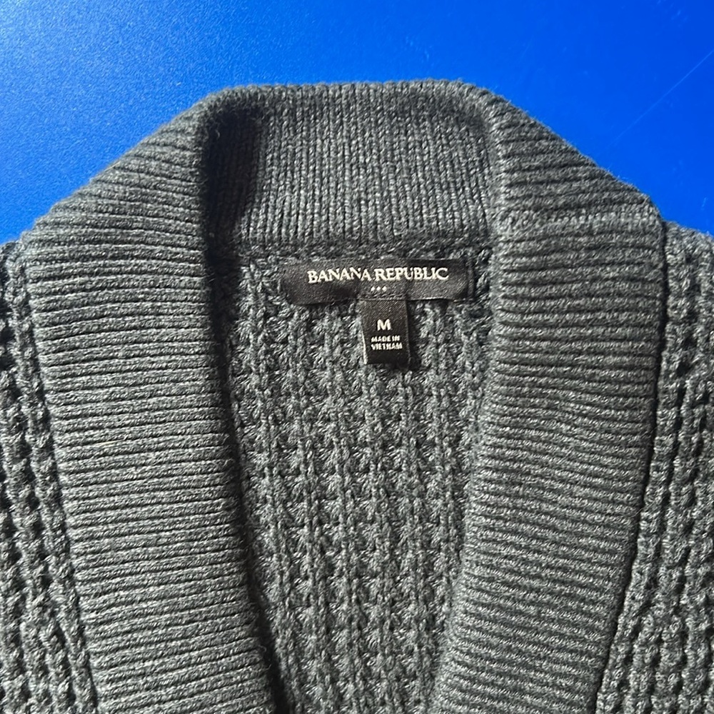 Banana Republic Charcoal Knit Cardigan - Picture 3 of 3